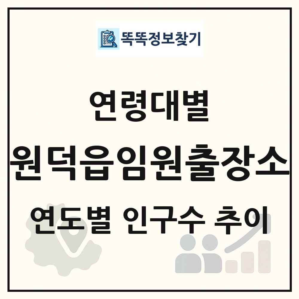 원덕읍임원출장소 생애주기별 인구수 링크 그림